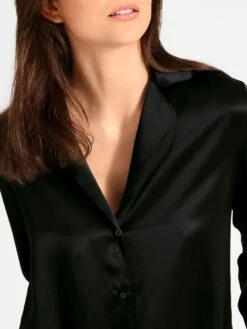 100% Seide Bluse TOI MON AMOUR Von Aubade -Marlies Dekkerses Verkaufe bluse schwarz seide toi mon amour qs44 noir aubade 1