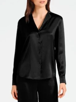 100% Seide Bluse TOI MON AMOUR Von Aubade -Marlies Dekkerses Verkaufe bluse schwarz seide toi mon amour qs44 noir aubade 2