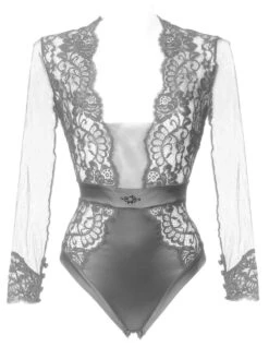 Langarm Body Spitze Mit Strass MARLENE Prelude Milano -Marlies Dekkerses Verkaufe body grau yh307 prelude 6 1 2