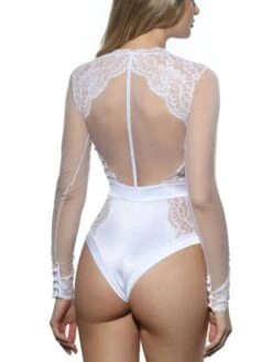 Langarm Body Spitze Mit Strass MARLENE Prelude Milano -Marlies Dekkerses Verkaufe body spitze weiss yh307 prelude milano 3 5 1