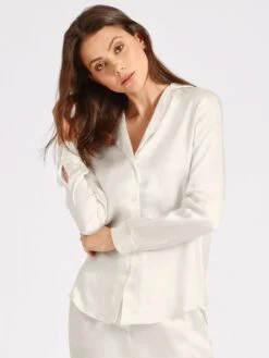 100% Seide Bluse TOI MON AMOUR Von Aubade -Marlies Dekkerses Verkaufe damenbluse seide qs44 nacre aubade 3