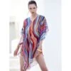 Chiffon Kaftan MULTICOLOR WAVES Bunt Von Luna Di Seta -Marlies Dekkerses Verkaufe kaftan multicolor vlst60913 luna di seta 9