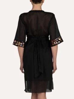 Strandkaftan FRESIA Mit Pailletten Von Cotton Club Mare -Marlies Dekkerses Verkaufe kaftan schwarz fresia cotton club 10