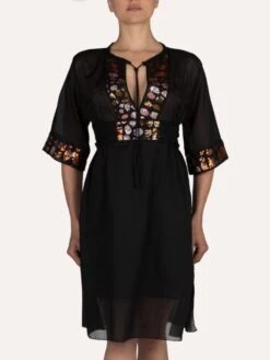 Strandkaftan FRESIA Mit Pailletten Von Cotton Club Mare -Marlies Dekkerses Verkaufe kaftan schwarz fresia cotton club 12