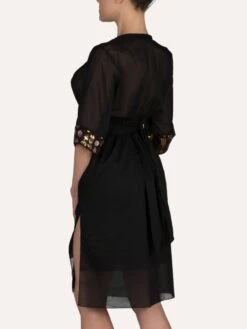 Strandkaftan FRESIA Mit Pailletten Von Cotton Club Mare -Marlies Dekkerses Verkaufe kaftan schwarz fresia cotton club 9