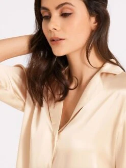 100% Seide Bluse TOI MON AMOUR Von Aubade -Marlies Dekkerses Verkaufe seide bluse qs44 beige 5 toi mon amour aubade