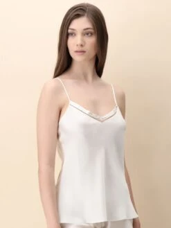 Seidentop JEWELS Elfenbeinweiss Aus 100% Seide Von Luna Di Seta -Marlies Dekkerses Verkaufe seidentop weiss vlst60895 luna di seta 6