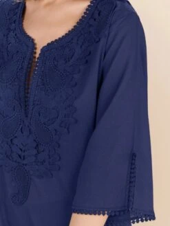 100% Baumwolle Strandtunika NOAM 98 Dunkelblau Von Pain De Sucre -Marlies Dekkerses Verkaufe strandkleid noam dunkelblau pain de sucre 3